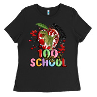 Black crushed 100 days of school Ladies Tee - MaliasSmallBusiness
