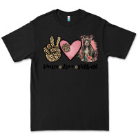 Black peace love pitbull Premium Tee - JahusDesignShop