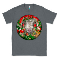 Charcoal Heather christmas rambouillet sheep Classic Tee - LillyAllenDesigns