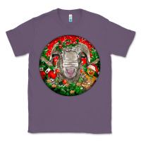 Lavender christmas rambouillet sheep Classic Tee - LillyAllenDesigns