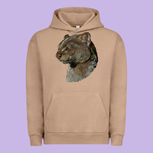 Jaguarundi Head Urban Hoodie Designed By Lillyallendesigns
