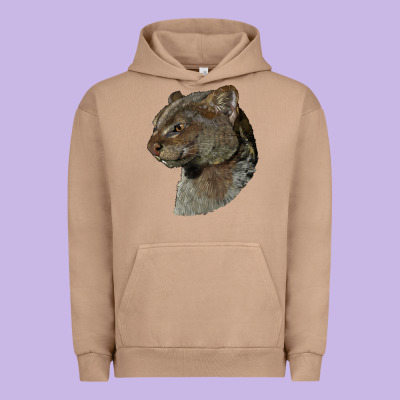 Jaguarundi Head Urban Hoodie Designed By Lillyallendesigns