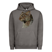 Pigment Tornado Jaguarundi Head Urban Hoodie - LillyAllenDesigns