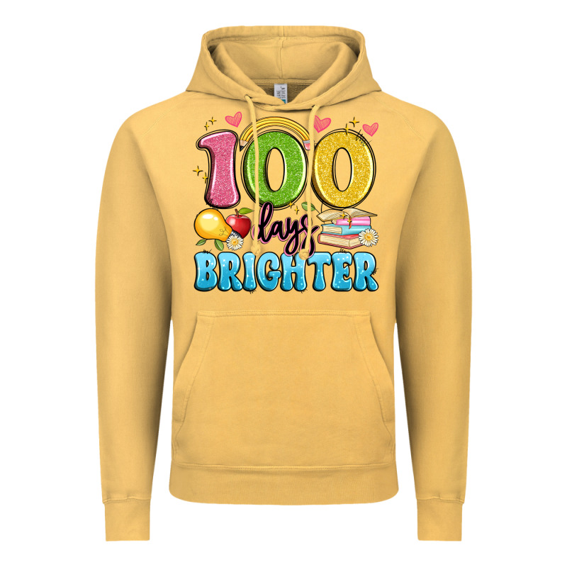 100 Days Brighter Vintage Hoodie by Artiststas | Teevron