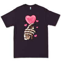 Plum skeleton hand with sugar valentines day Premium Tee - MaliasSmallBusiness