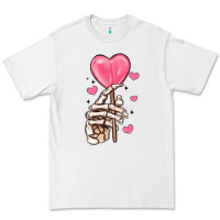 White skeleton hand with sugar valentines day Premium Tee - MaliasSmallBusiness