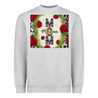 Heather Grey mexican mom with roses Heavyweight Sweatshirt - TumblerDesignByShophia