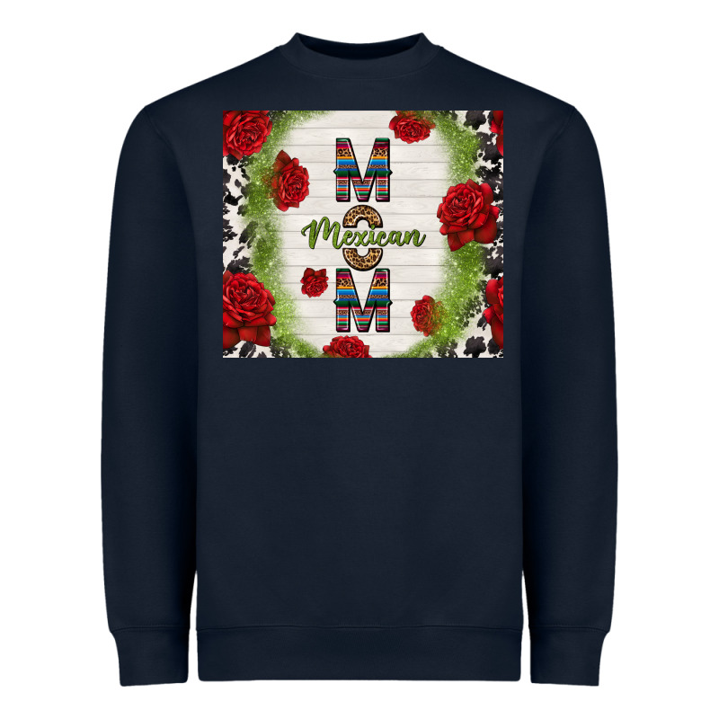 Mexican Mom With Roses Heavyweight Sweatshirt by TumblerDesignByShophia | Teevron
