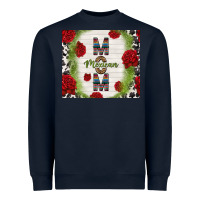 Navy mexican mom with roses Heavyweight Sweatshirt - TumblerDesignByShophia