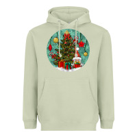 Matcha christmas tree and gnome Heavyweight Hoodie - BundleAndBundleShop