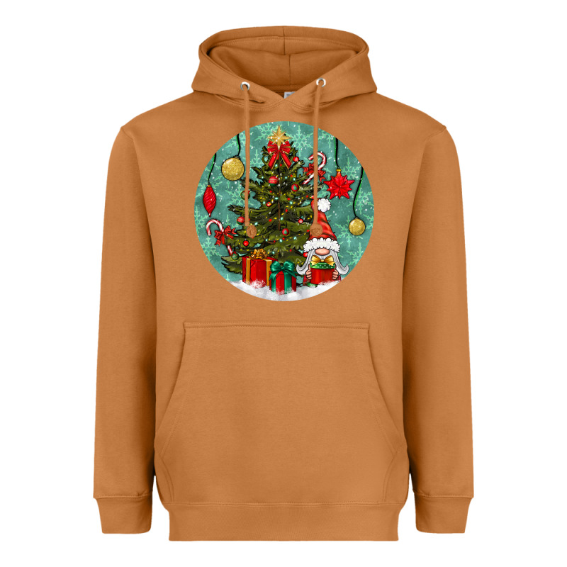 Christmas Tree And Gnome Heavyweight Hoodie by BundleAndBundleShop | Teevron