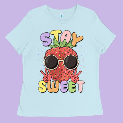 Stay Sweet Ladies Tee Designed By Maliassmallbusiness