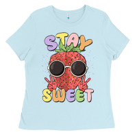 Baby Blue stay sweet Ladies Tee - MaliasSmallBusiness