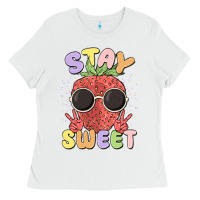 White stay sweet Ladies Tee - MaliasSmallBusiness