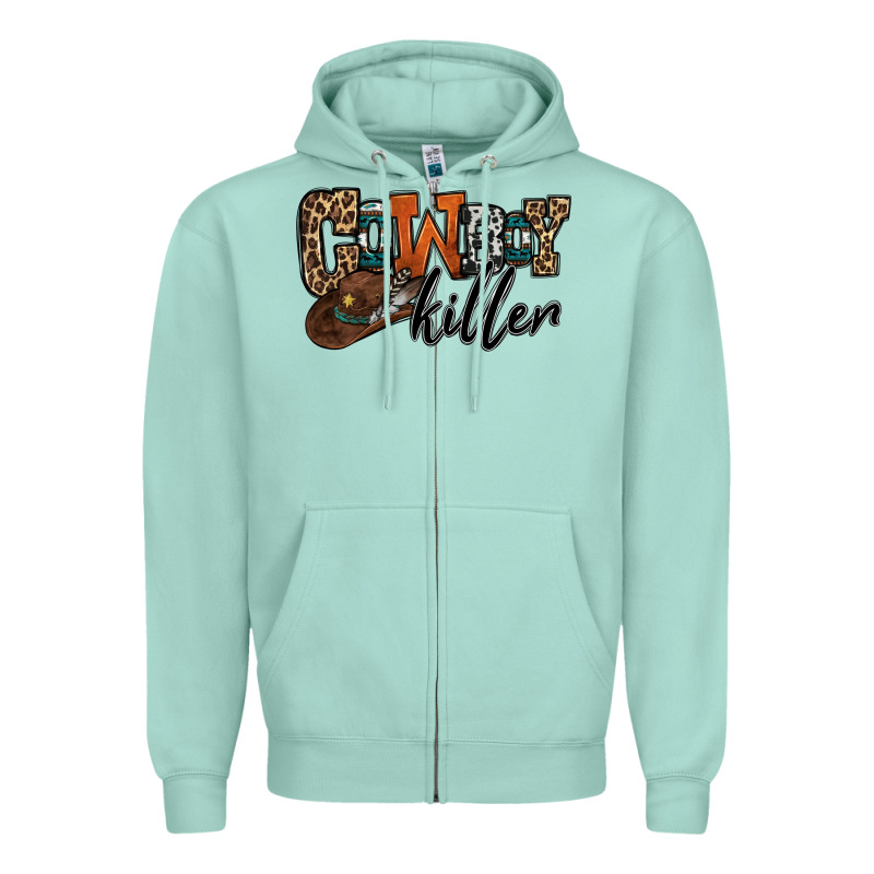 Cowboy Killer Zipper Hoodie by OliviaCreatesArt | Teevron
