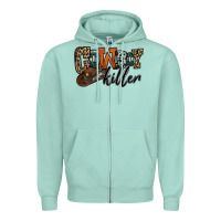 Seafoam cowboy killer Zipper Hoodie - OliviaCreatesArt