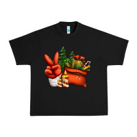 Black christmas santa claus peace hand Urban Heavy Tee - Jasminsmagicworld