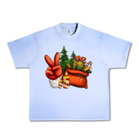 Grape Ice christmas santa claus peace hand Urban Heavy Tee - Jasminsmagicworld