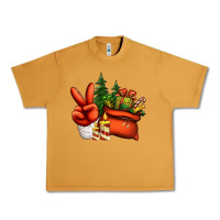 Peanut Butter christmas santa claus peace hand Urban Heavy Tee - Jasminsmagicworld
