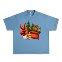 Pebble Blue christmas santa claus peace hand Urban Heavy Tee - Jasminsmagicworld