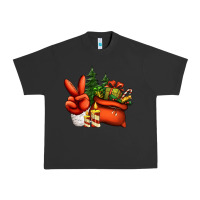 Pigment Black christmas santa claus peace hand Urban Heavy Tee - Jasminsmagicworld
