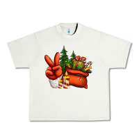 Pistachio christmas santa claus peace hand Urban Heavy Tee - Jasminsmagicworld