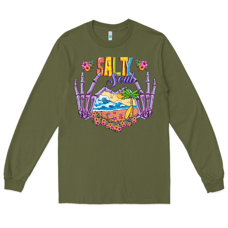 Salty Soul Long Sleeve Tee by NancyCooperArtShop | Teevron