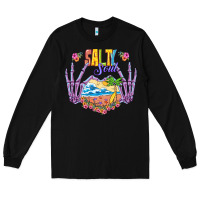 Black Salty soul Long Sleeve Tee - NancyCooperArtShop