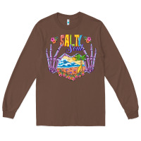 Chestnut Salty soul Long Sleeve Tee - NancyCooperArtShop