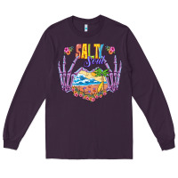 Plum Salty soul Long Sleeve Tee - NancyCooperArtShop