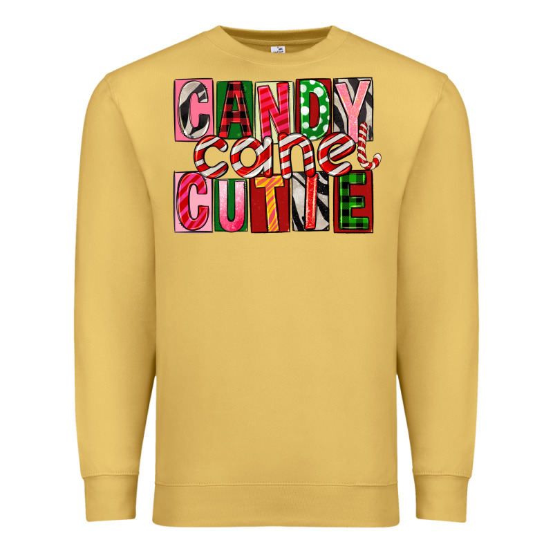 Candy Cane Cutie Premium Sweatshirt by FaDigitalArtStudio | Teevron