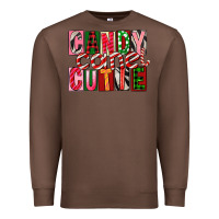 Chestnut Candy Cane Cutie Premium Sweatshirt - FaDigitalArtStudio