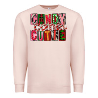 Pale Pink Candy Cane Cutie Premium Sweatshirt - FaDigitalArtStudio