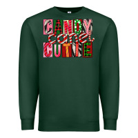 Sports Green Candy Cane Cutie Premium Sweatshirt - FaDigitalArtStudio
