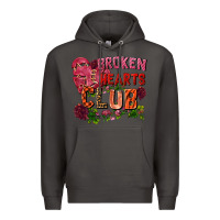 Smoke Broken heart club Premium Hoodie - FaDigitalArtStudio