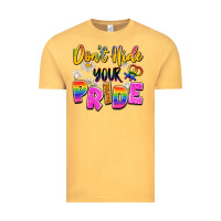 Vintage Mustard don't hide your pride Vintage Tee - Artiststas