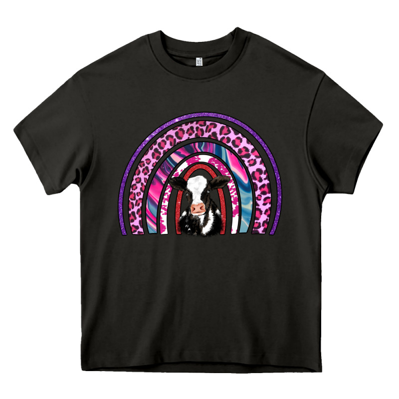 Rainbow Cow Heavy Core Tee by AdoDesignShop | Teevron