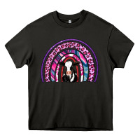 Asphalt rainbow cow Heavy Core Tee - AdoDesignShop