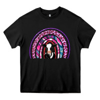 Black rainbow cow Heavy Core Tee - AdoDesignShop