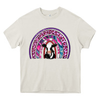 Cream rainbow cow Heavy Core Tee - AdoDesignShop