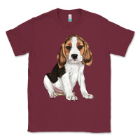 Burgundy beagle puppy Classic Tee - LillyAllenDesigns