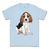 Dusty Blue beagle puppy Classic Tee - LillyAllenDesigns