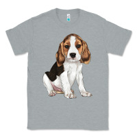 Heather Grey beagle puppy Classic Tee - LillyAllenDesigns