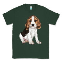 Sports Green beagle puppy Classic Tee - LillyAllenDesigns