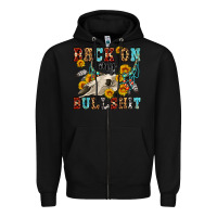 Black back on my bullshit western olivia Zipper Hoodie - OliviaCreatesArt
