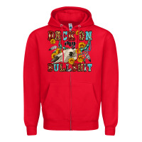 Red back on my bullshit western olivia Zipper Hoodie - OliviaCreatesArt
