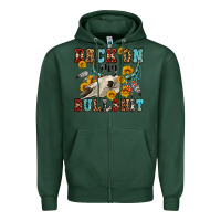 Sports Green back on my bullshit western olivia Zipper Hoodie - OliviaCreatesArt