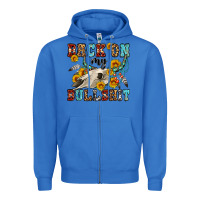 True Royal back on my bullshit western olivia Zipper Hoodie - OliviaCreatesArt