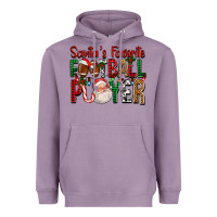 Lavender Santa's Favorite Football Player For Christmas Heavyweight Hoodie - FaDigitalArtStudio