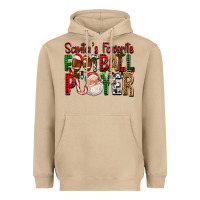 Mushroom Santa's Favorite Football Player For Christmas Heavyweight Hoodie - FaDigitalArtStudio